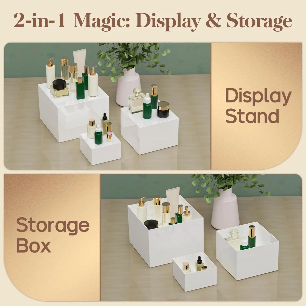 Acrylic Buffet Riser Set for Food Display, Catering and Events