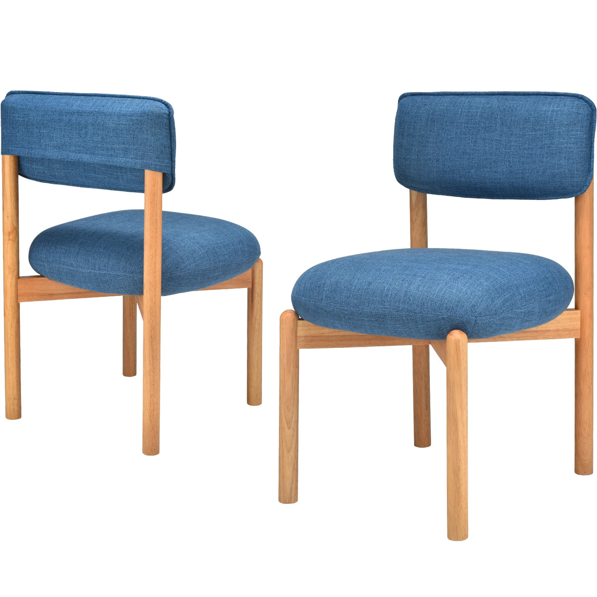 FARINI Set of 2 Modern Upholstered Dining Chairs for Home