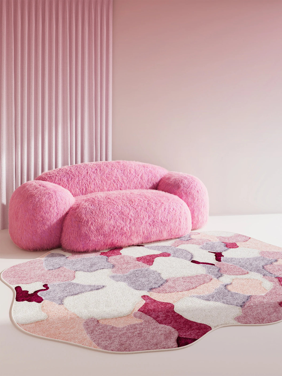 Irregular Shapes Bedroom Decor Carpet Large Size Carpets for Living Room Fluffy Soft Lounge Floor Mat Thick Washable Study Rug