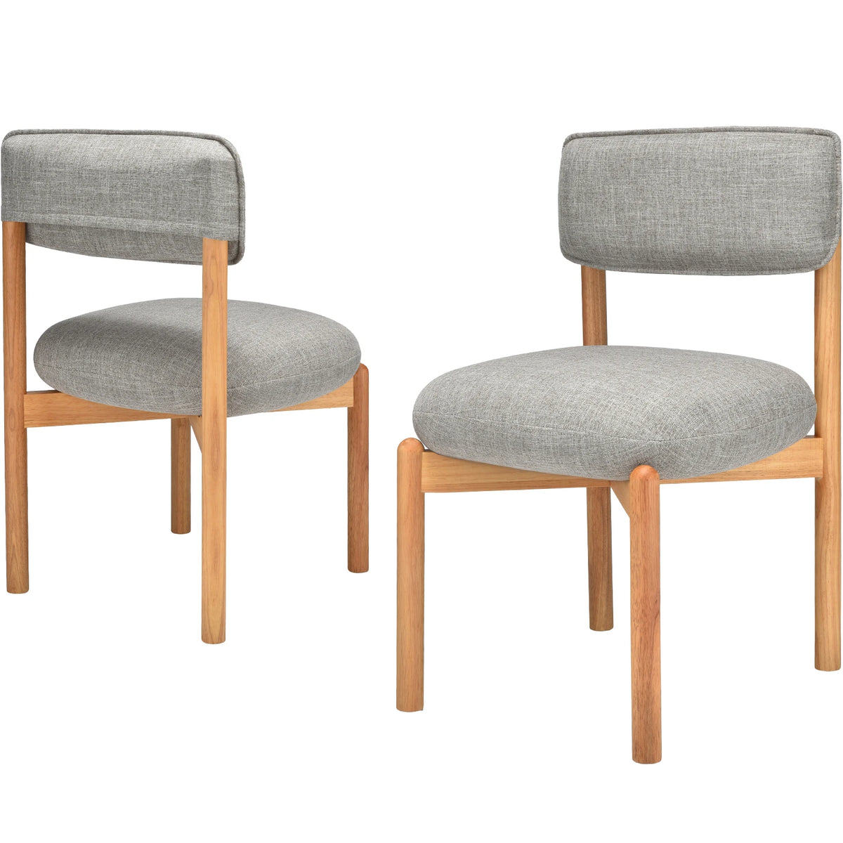 FARINI Set of 2 Modern Upholstered Dining Chairs for Home
