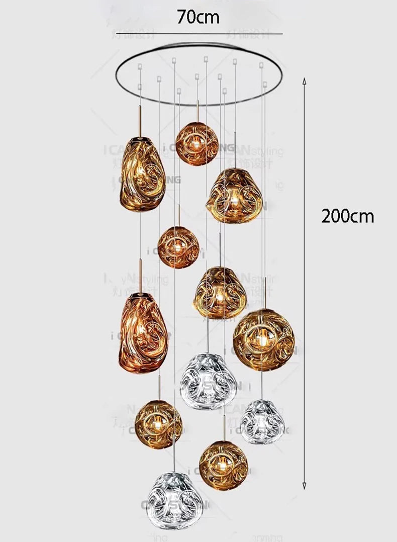 Modern Home Decor Ring LED Lights Pendant Light Lamps for Living Room Chandeliers for Dining Room Hanging Light Indoor Lighting