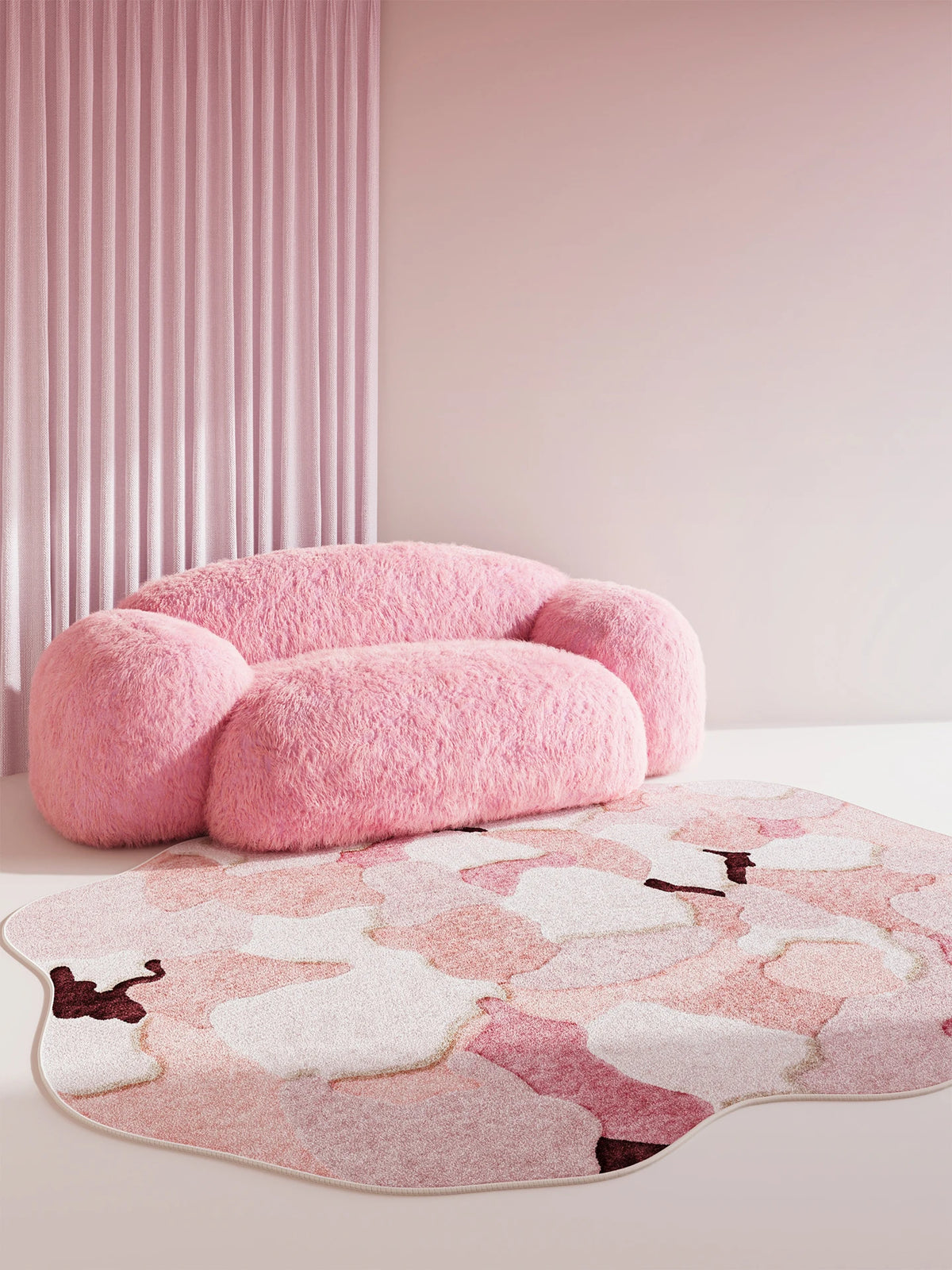 Irregular Shapes Bedroom Decor Carpet Large Size Carpets for Living Room Fluffy Soft Lounge Floor Mat Thick Washable Study Rug