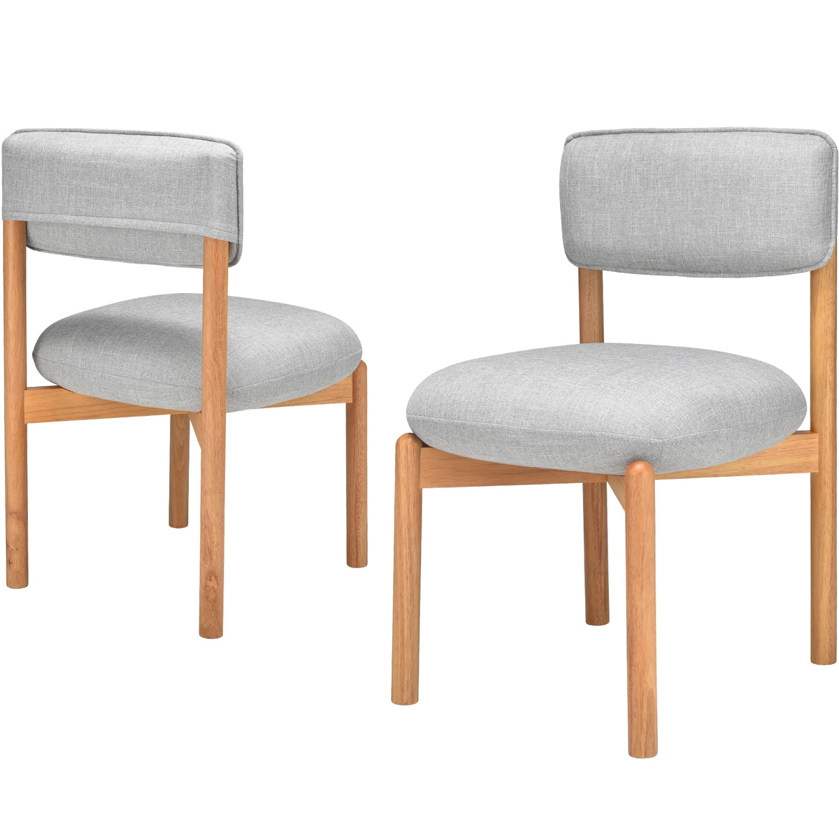 FARINI Set of 2 Modern Upholstered Dining Chairs for Home