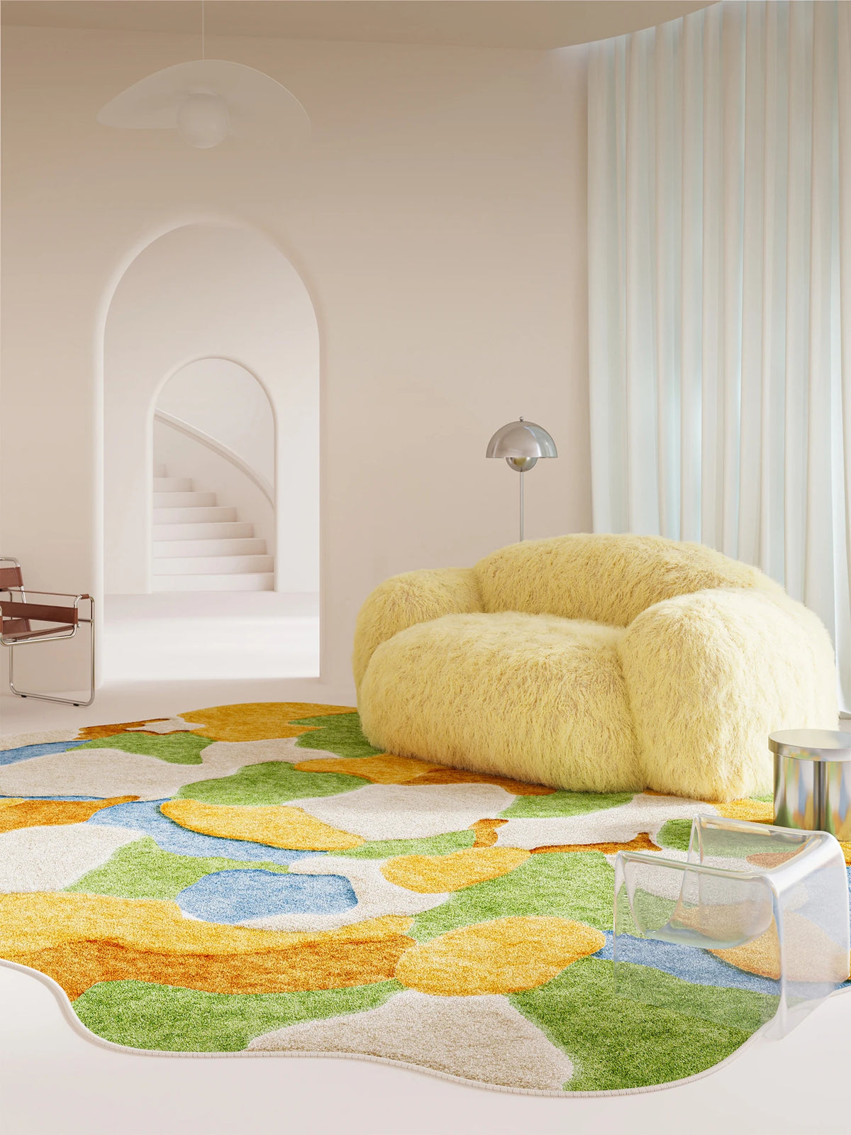Irregular Shapes Bedroom Decor Carpet Large Size Carpets for Living Room Fluffy Soft Lounge Floor Mat Thick Washable Study Rug