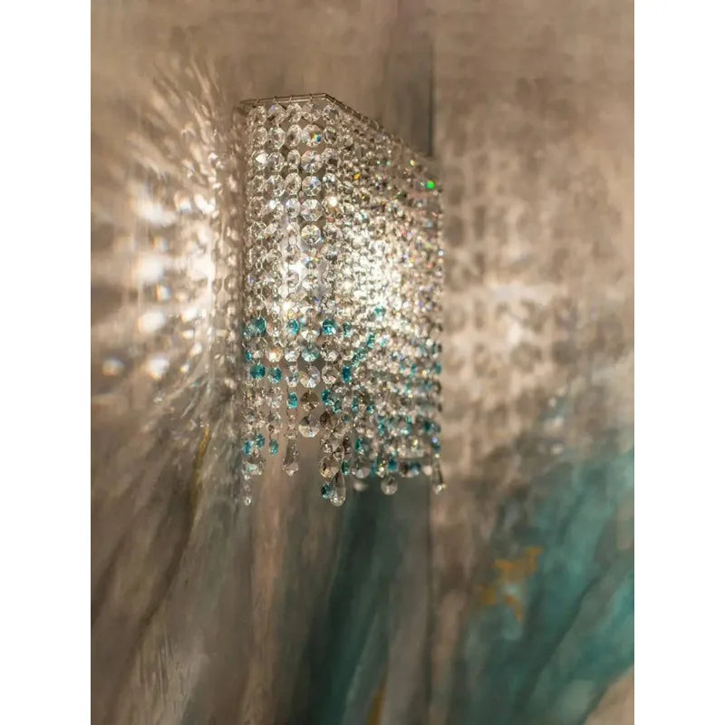 Italian Crystal Wall Lamp Modern Designer Bedroom Foyer Lighting