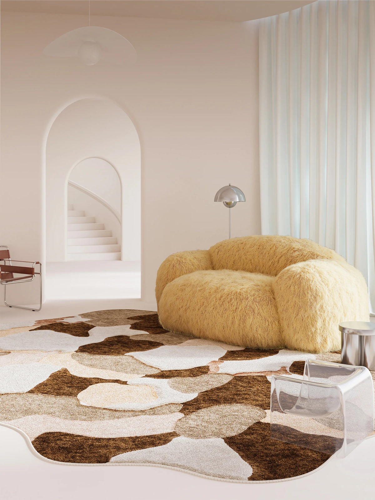 Irregular Shapes Bedroom Decor Carpet Large Size Carpets for Living Room Fluffy Soft Lounge Floor Mat Thick Washable Study Rug