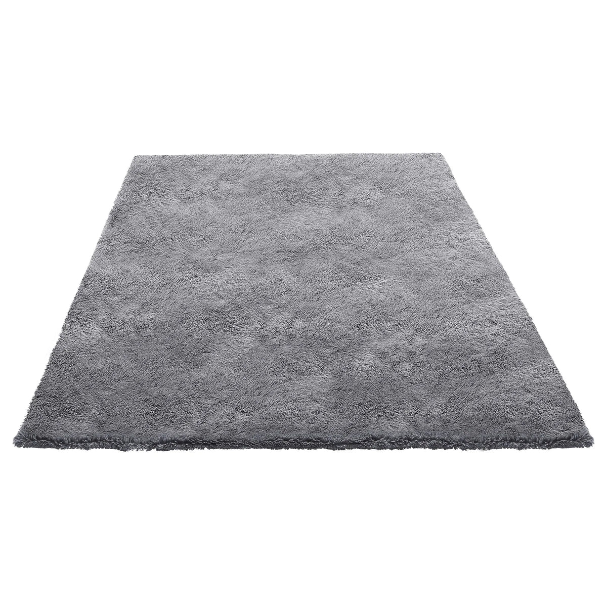 SucceBuy Indoor Plush Area Rugs 8 x 10 ft Soft Plush Carpet Furry Shag Area Rugs for Living Room Bedroom Non-Shedding Non-Woven