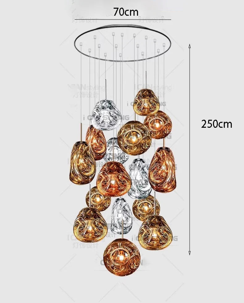 Modern Home Decor Ring LED Lights Pendant Light Lamps for Living Room Chandeliers for Dining Room Hanging Light Indoor Lighting