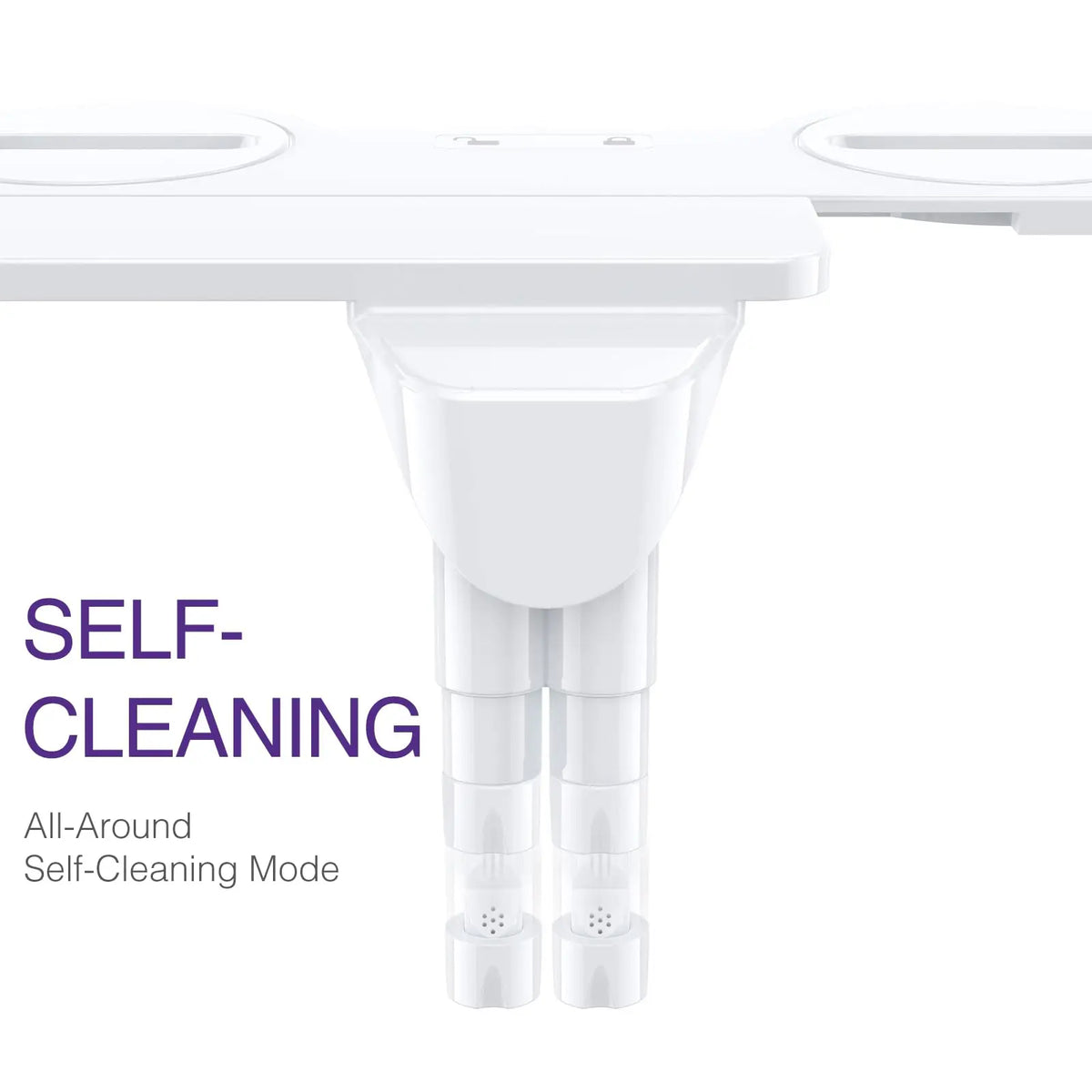 Bidet Attachment for Toilet, Non-Electric Bidet Ultra-Slim Dual Nozzle (Feminine/Rear Wash), Adjustable Pressure Control