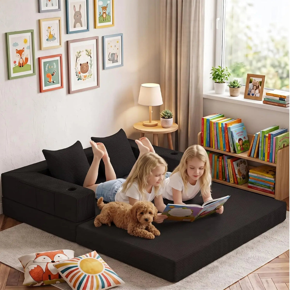 Novilla Low Profile Floor Sofa Bed Boneless Futon Couch