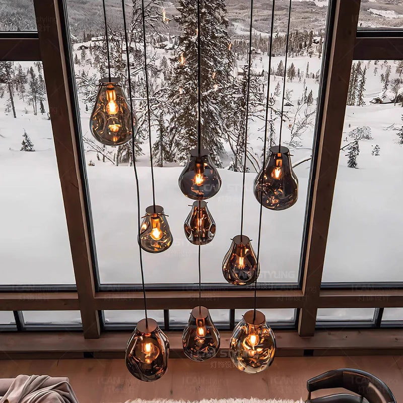 Modern Home Decor Ring LED Lights Pendant Light Lamps for Living Room Chandeliers for Dining Room Hanging Light Indoor Lighting