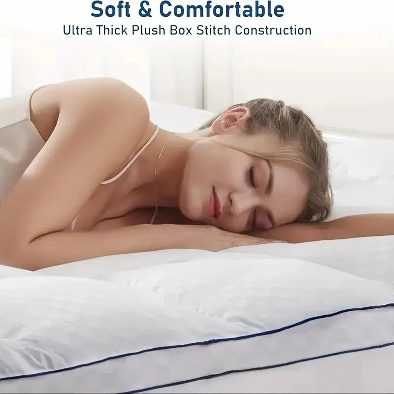 HGETVE Quilted Cooling Breathable Mattress Protector Topper For Bed