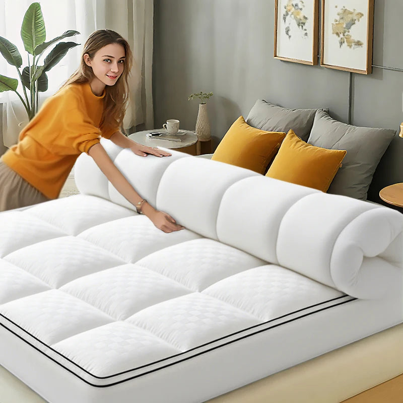 HGETVE Quilted Cooling Breathable Mattress Protector Topper For Bed