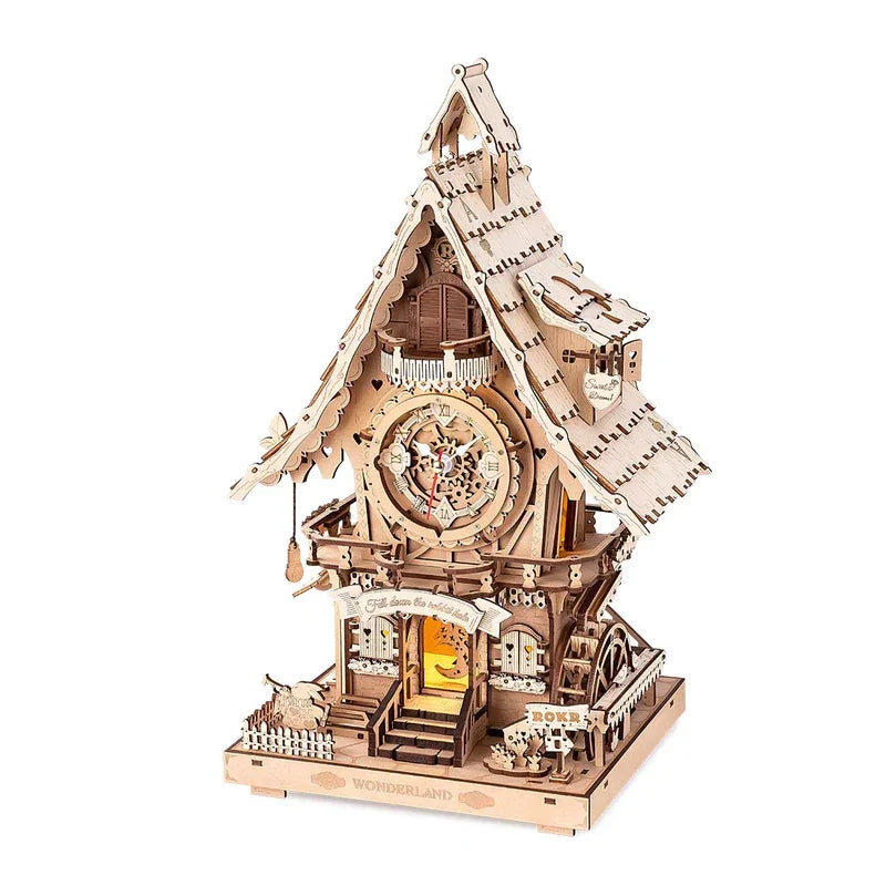Robotime Rokr Cuckoo Clock 3D Wooden Puzzle Model Kit
