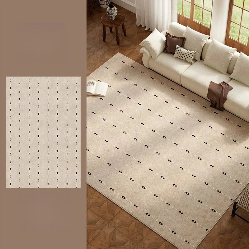 Retro Style Living Room Decoration Soft Carpet Large Area Rugs for Bedroom Washable Study Floor Mat Anti-slip Cloakroom Line Rug