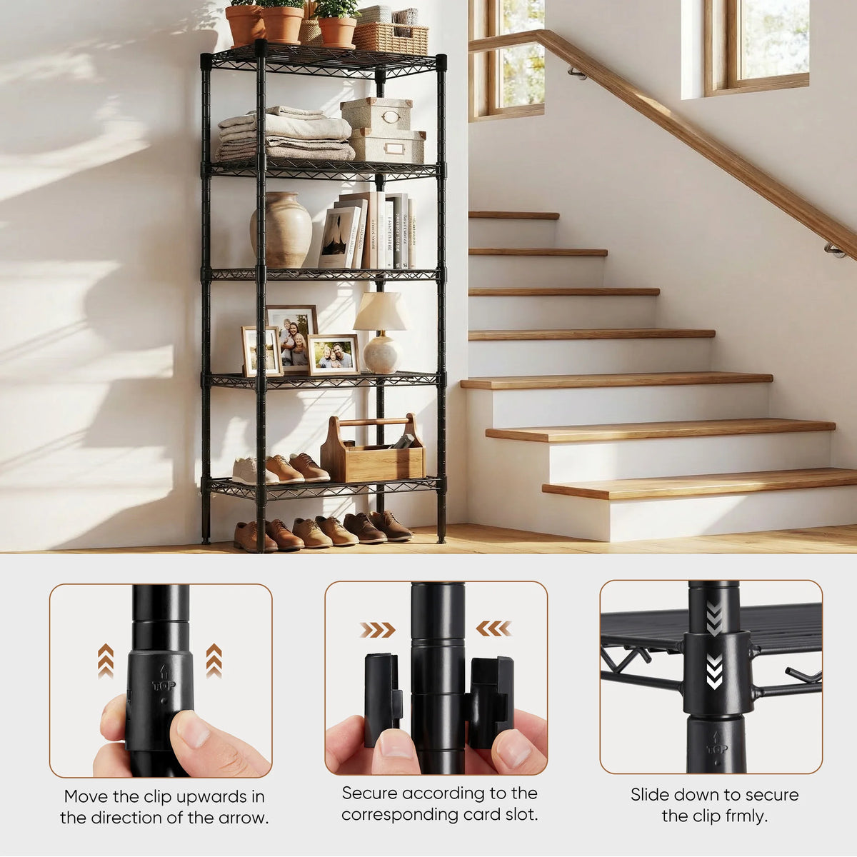 MCQ Adjustable Heavy Duty Metal Storage Shelving Unit for Home
