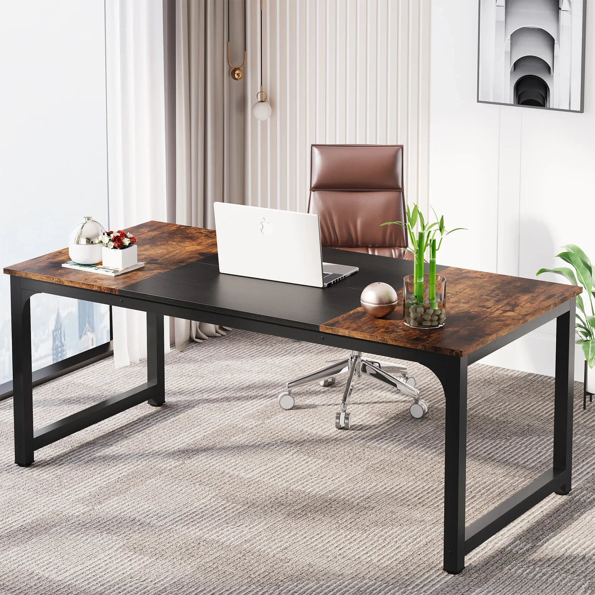 Tribesigns Modern Computer Desk for Home Office and Study Workstation
