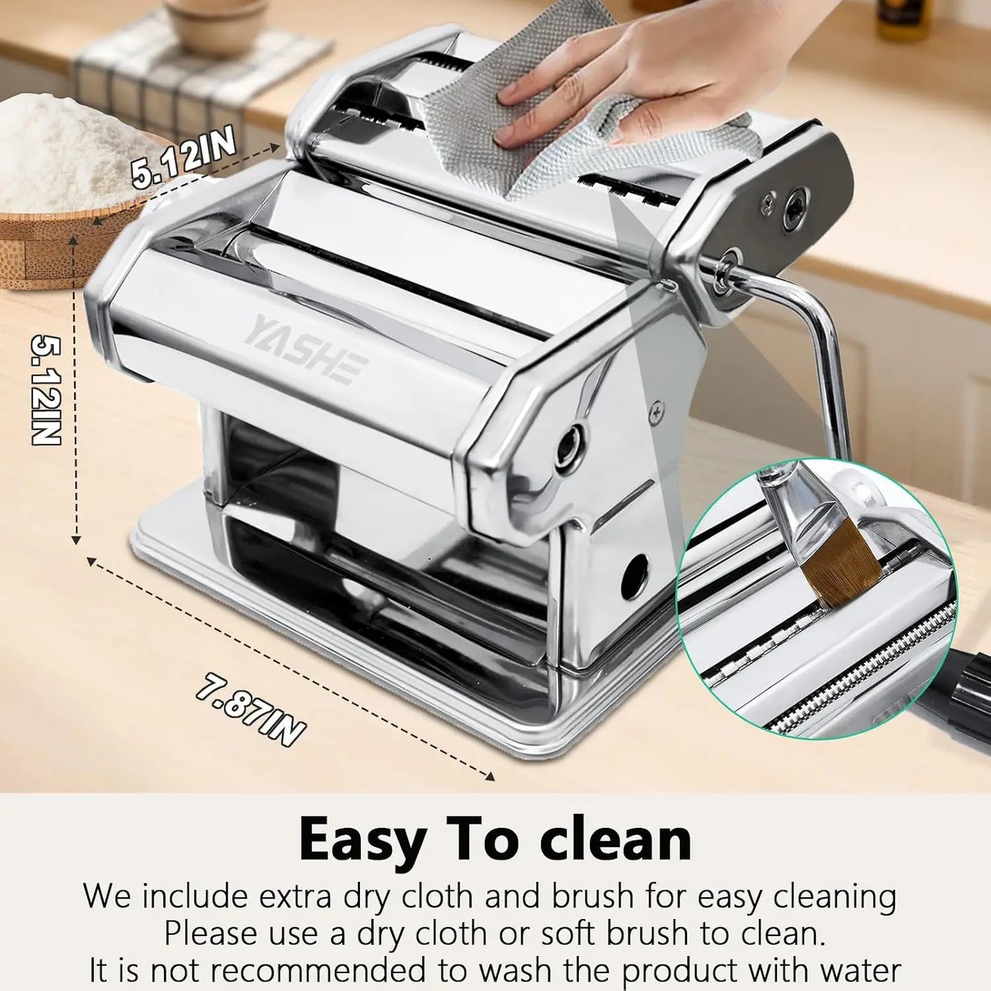 2-in-1 Pasta Maker with Cleaning Kit