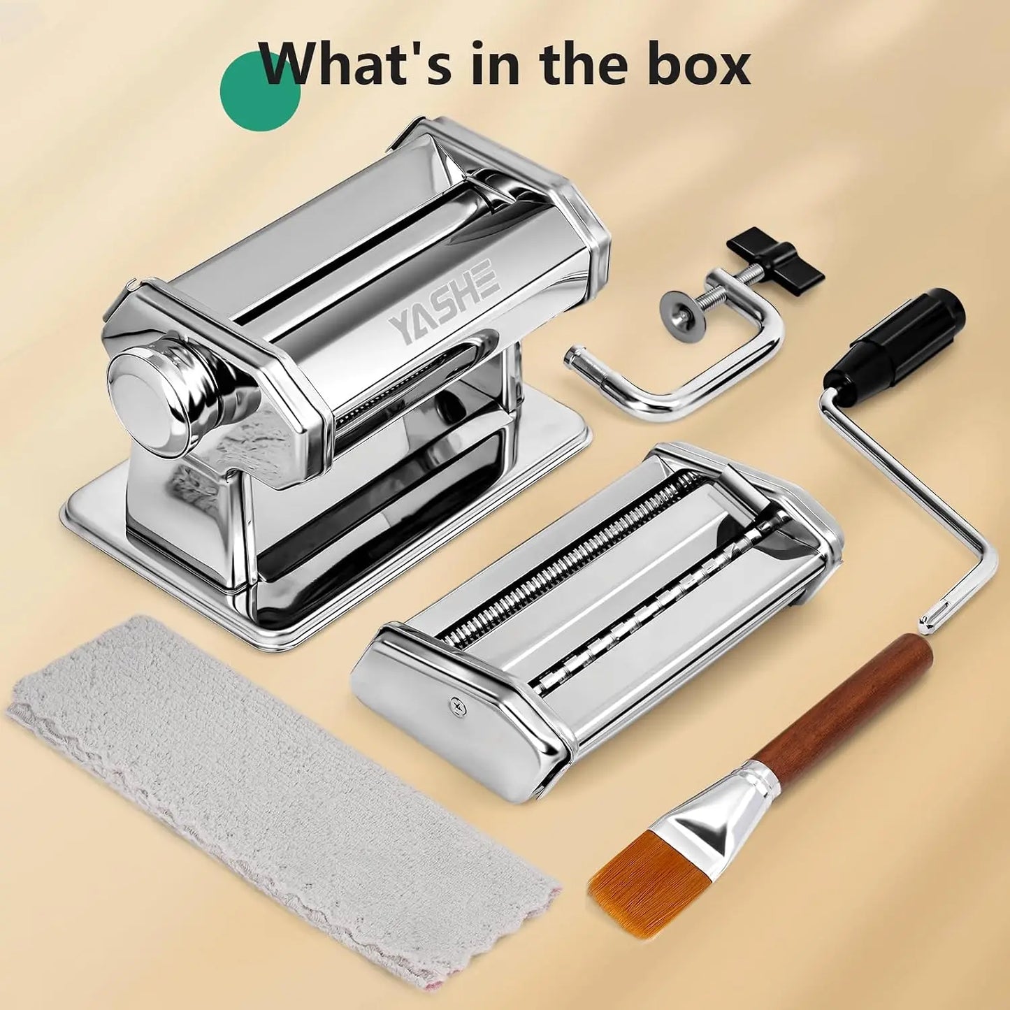 2-in-1 Pasta Maker with Cleaning Kit