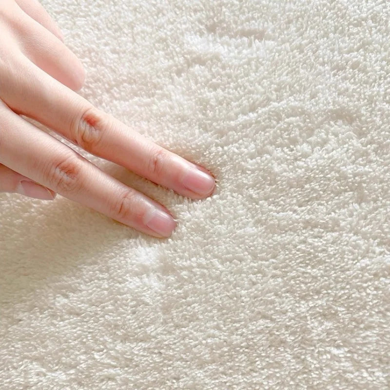 Minimalist Living Room Decoration Carpets Light Luxury Rugs for Bedroom Soft Blue Line Art Lounge Rug Home Thicken Floor Mat