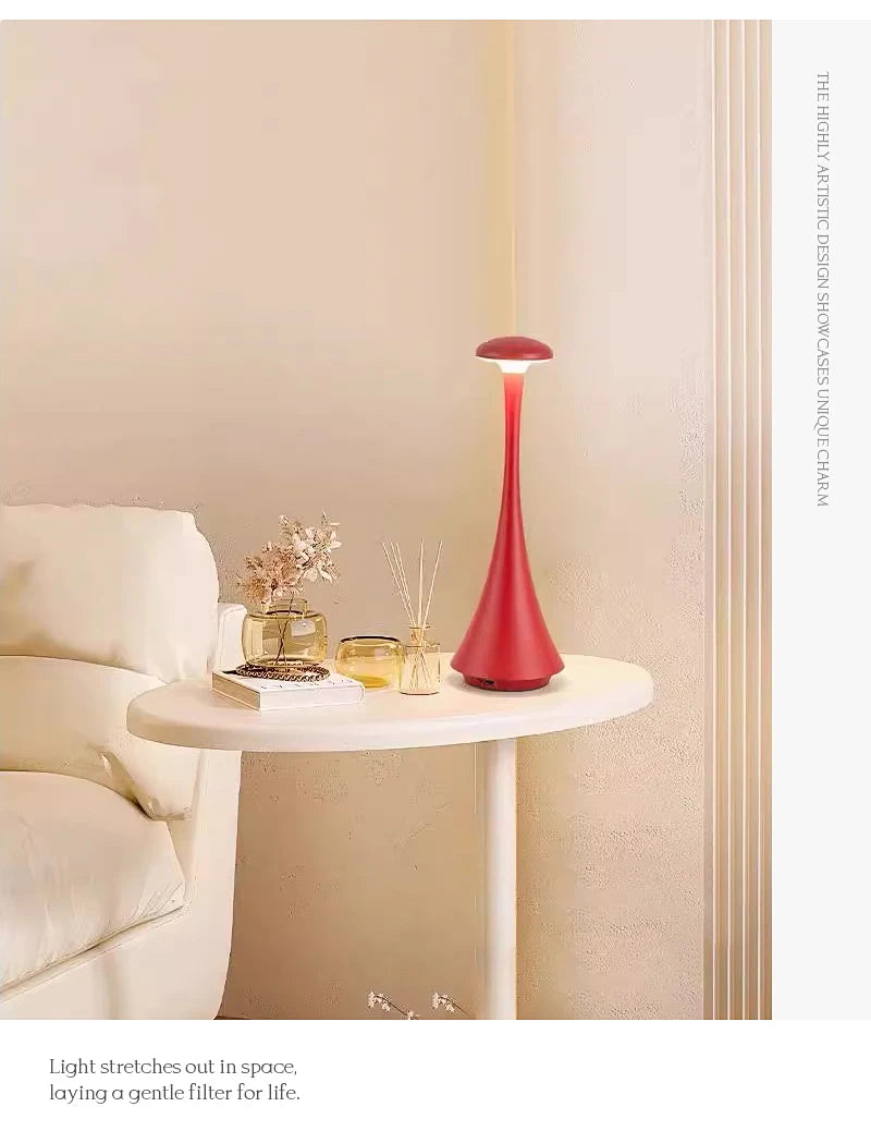 Feng Long Ye Aluminum LED Desk Lamp Touch Control Mushroom