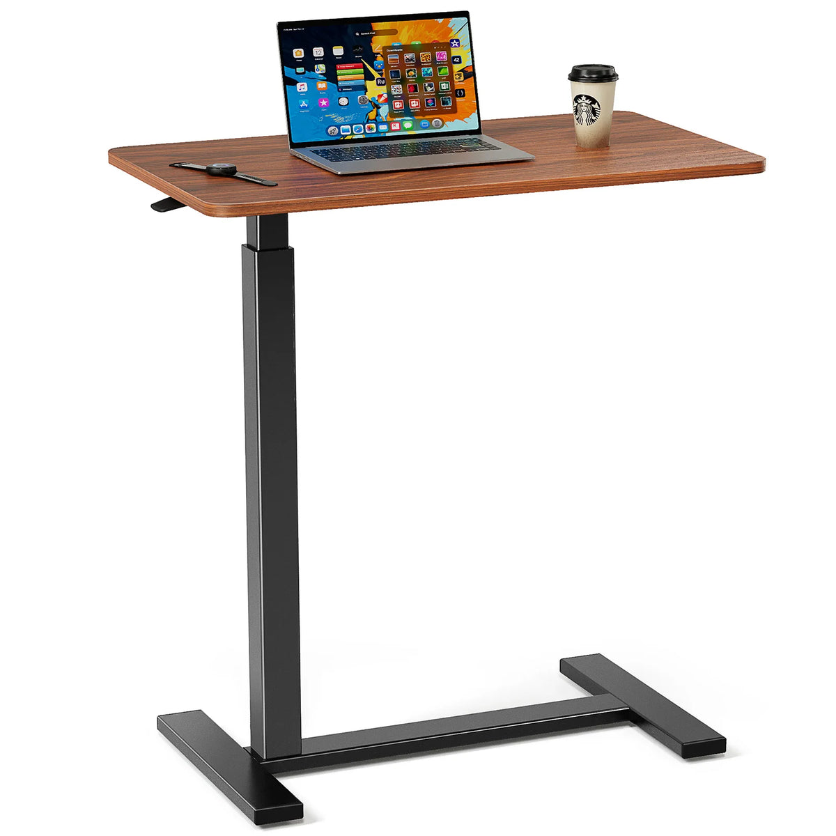 JHK Adjustable Overbed Bedside Table For Laptop And Home Use