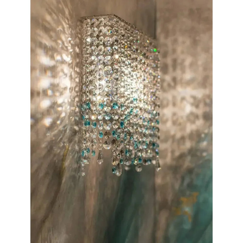Italian Crystal Wall Lamp Modern Designer Bedroom Foyer Lighting
