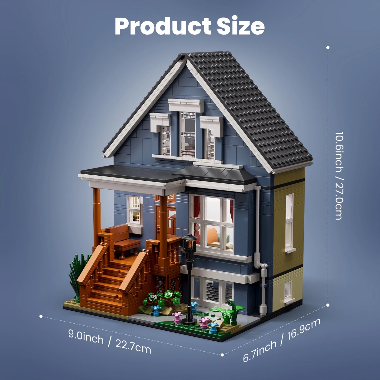 Gallagher House Architecture Model Building Blocks Set Room Decor Display Ornament DIY Creative Desktop Birthday Gift Fans Adult