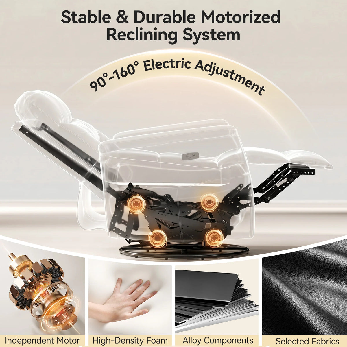 Kerdom Power Lift Recliner Chair With Vibration Massage Heating