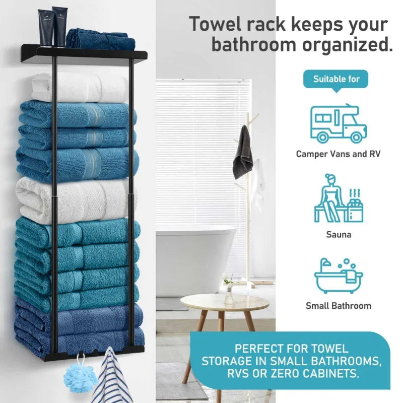 Bathroom wall mounted towel rack,bathroom decorative towel rack, towel hanging rack,roll towel storage,Bathroom Towel Holder