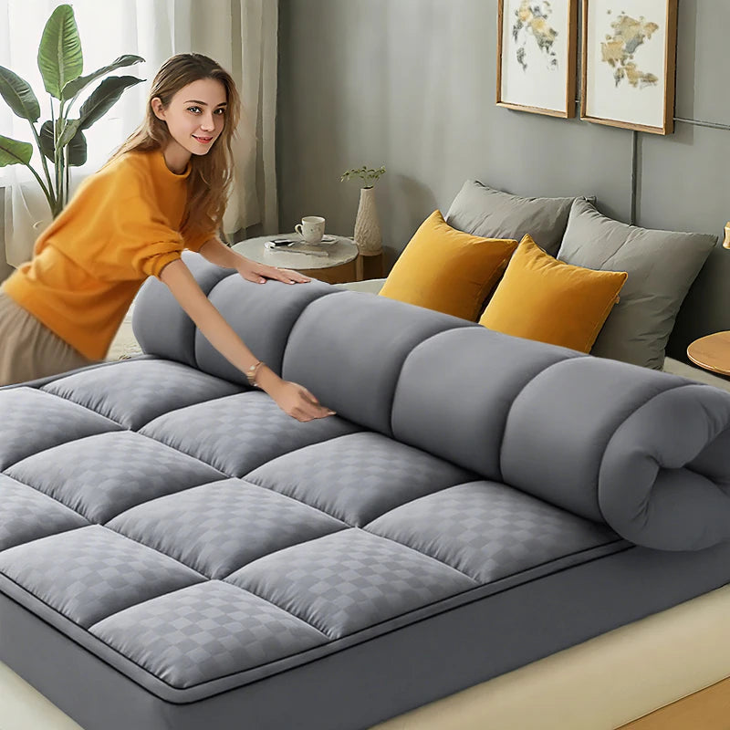HGETVE Extra Thick Mattress Covers Topper 1000Gsm Cooling Noiseless Breathable Fitted 8-21 Deep Pocket Machine Washable