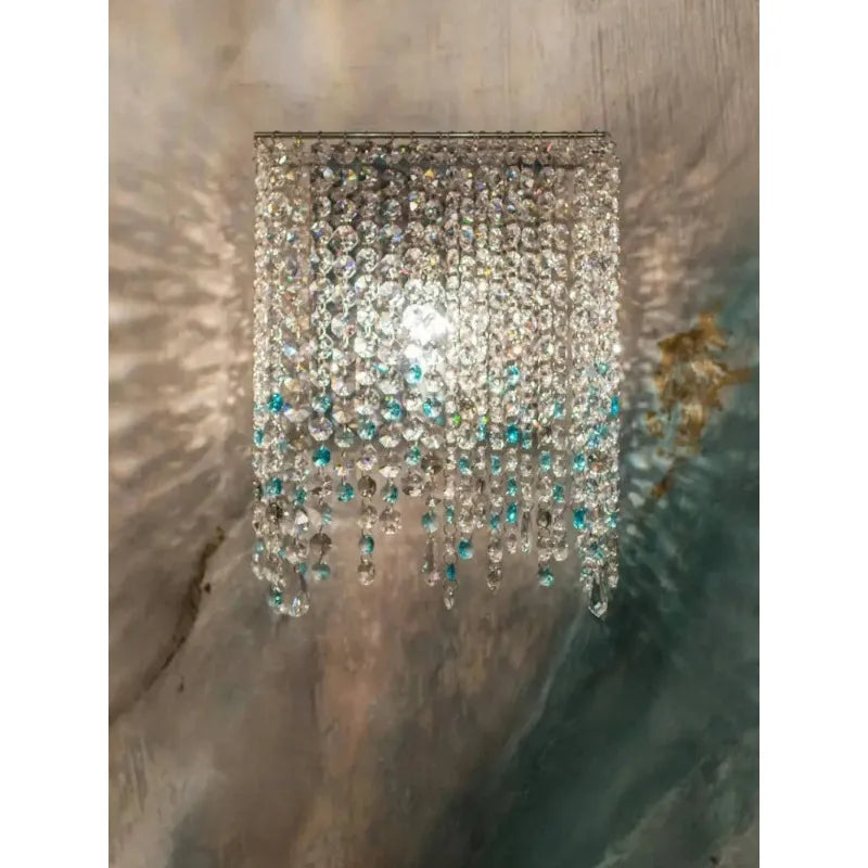Italian Crystal Wall Lamp Modern Designer Bedroom Foyer Lighting