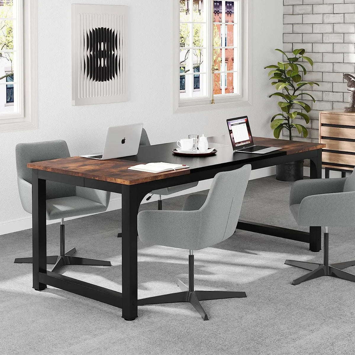 Tribesigns Modern Computer Desk for Home Office and Study Workstation