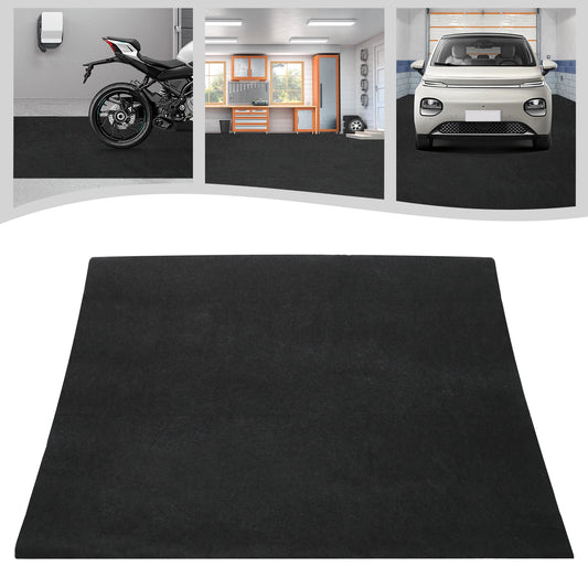 Waterproof Garage Floor Mat, Non-Slip Oil Resistant Pe Backing Mat For Garage, Workshop, Warehouse, Easy To Clean & Cut，Garage Floor Mat, Garage Non-Slip Mat, Floor Protection Mat