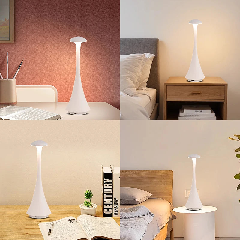 Feng Long Ye Aluminum LED Desk Lamp Touch Control Mushroom