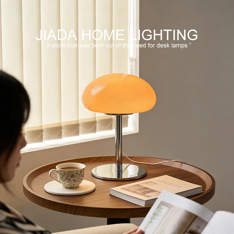 Decorative Cloud Glass Bedside Lamp For Bedroom And Study