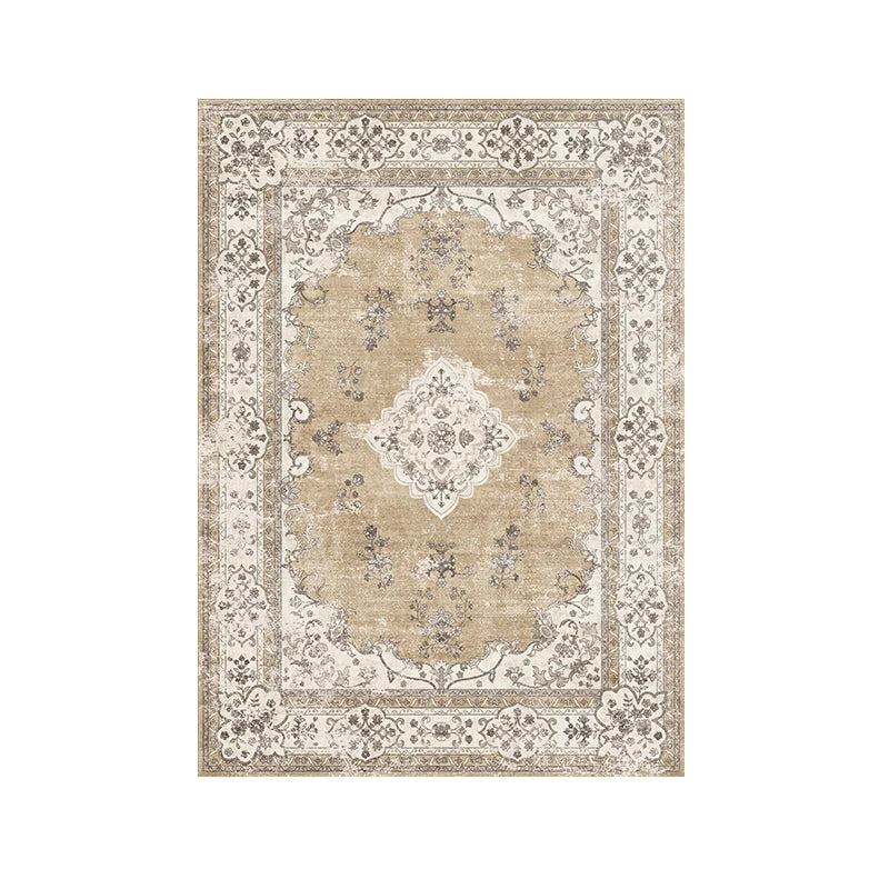 American Retro Carpets for Living Room Soft Fluffy Bedroom Decor Bedside Carpet Home Washable Rug Thicken Plush Lounge Floor Mat