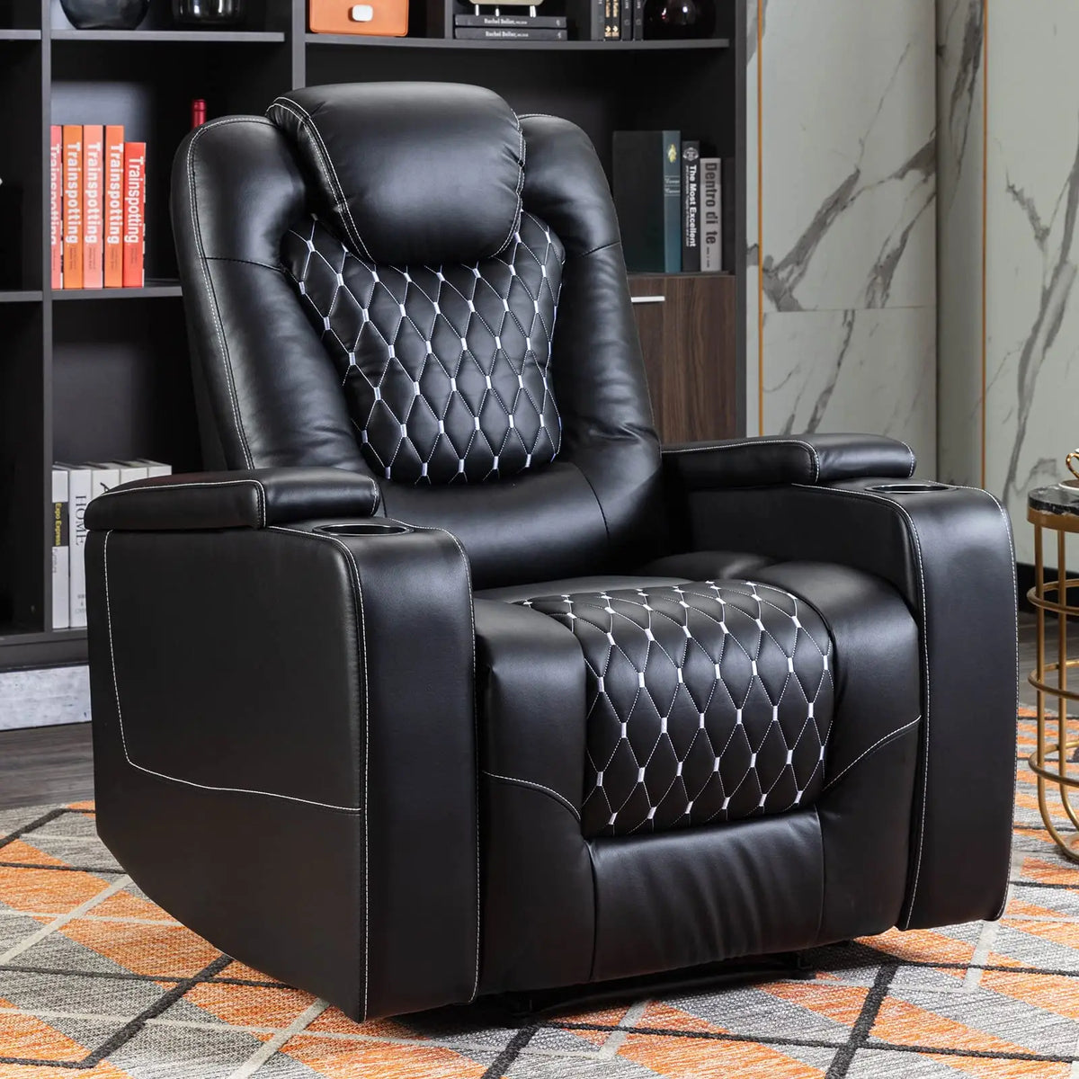 EBELLO Power Recliner Chair With USB Ports And Cup Holders