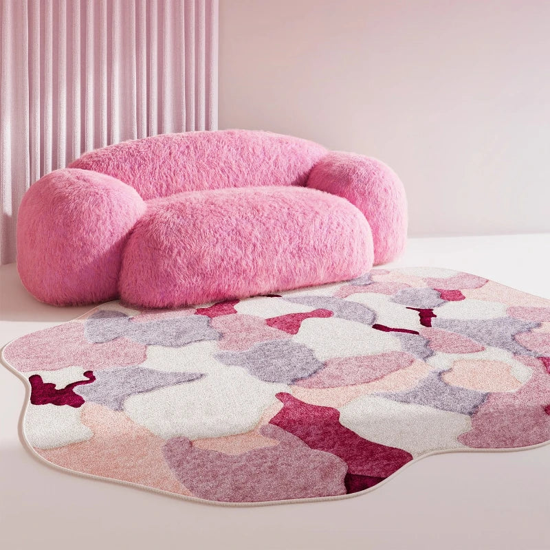 Irregular Shapes Bedroom Decor Carpet Large Size Carpets for Living Room Fluffy Soft Lounge Floor Mat Thick Washable Study Rug