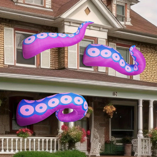 Halloween Inflatable Octopus Tentacle Outdoor Decor With Led Lights