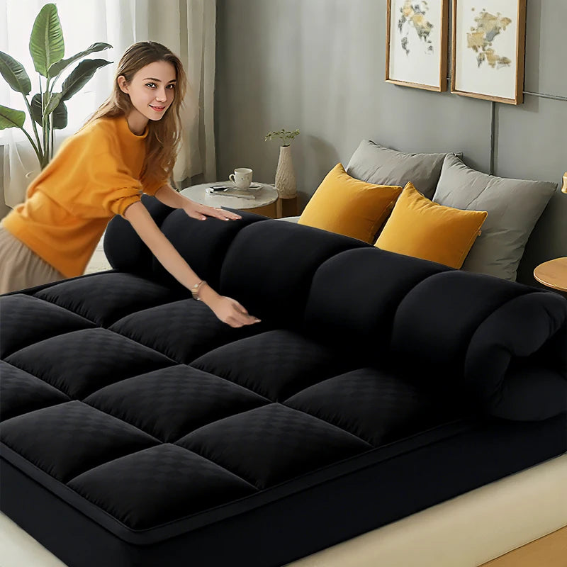 HGETVE Extra Thick Mattress Covers Topper 1000Gsm Cooling Noiseless Breathable Fitted 8-21 Deep Pocket Machine Washable