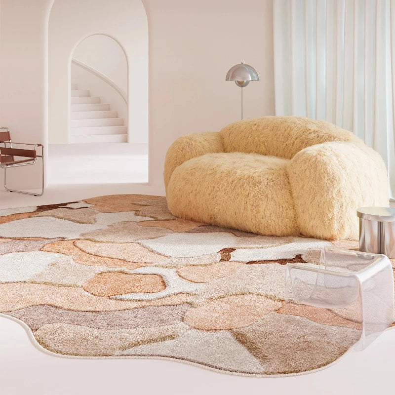 Irregular Shapes Bedroom Decor Carpet Large Size Carpets for Living Room Fluffy Soft Lounge Floor Mat Thick Washable Study Rug