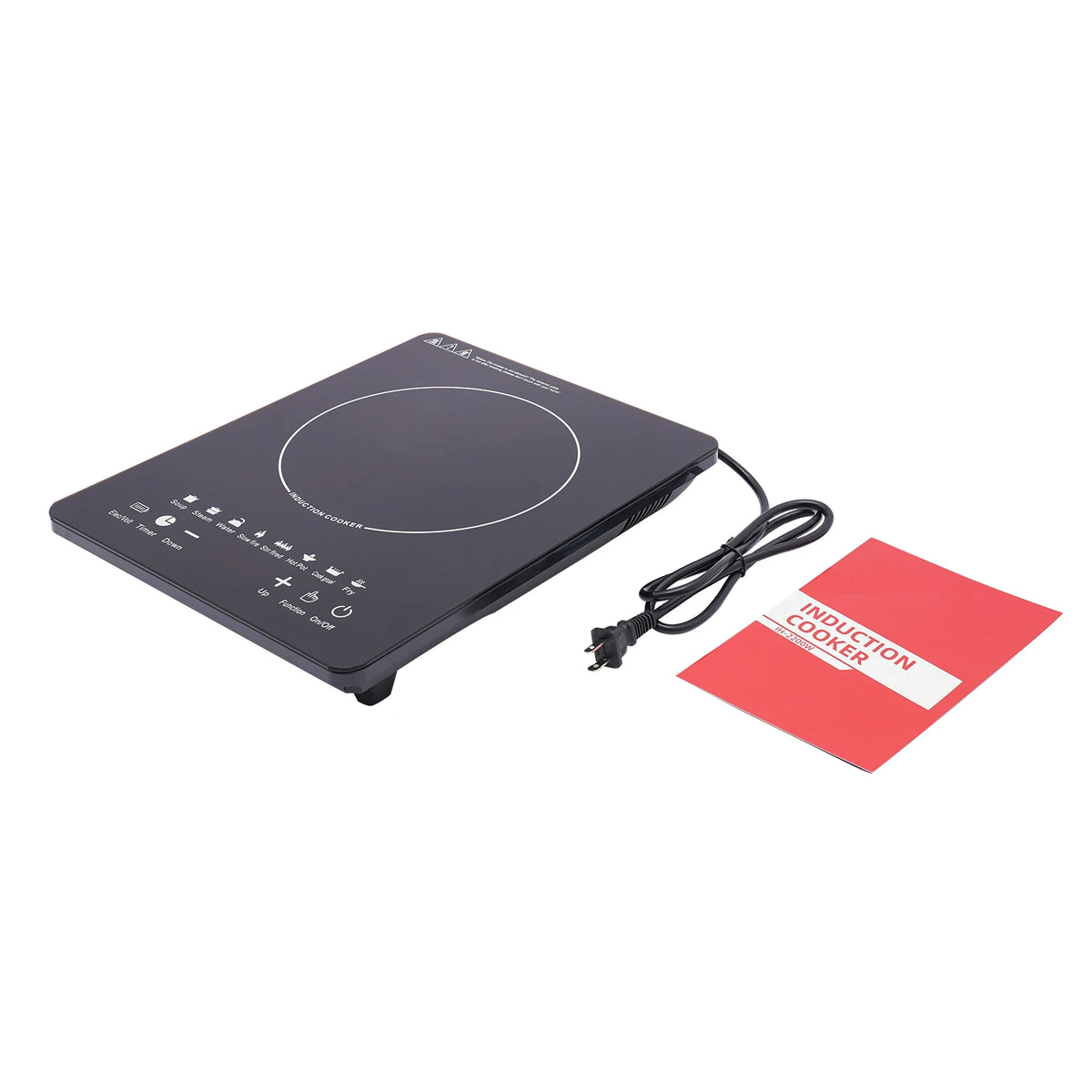 2200W Portable Induction Burner, Electric Induction Countertop Burner W/ Touch Panel, 8 Cooking Preset Programs, for Home, RV
