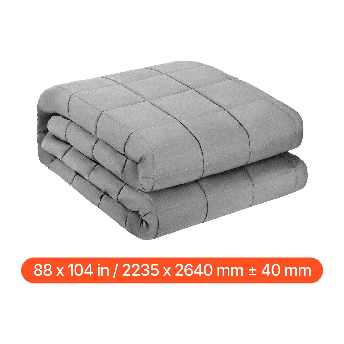 SucceBuy Weighted Blanket 20lb 88x104in King Size Cooling Breathable Blanket w/ Glass Beads All-Season Use for 200-250lb Adults