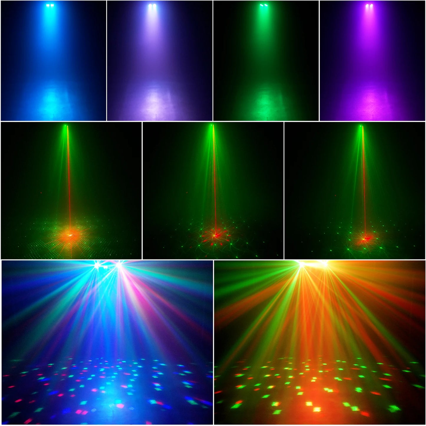 U'King Mini Remote Sound Control LED Magic Stage Light