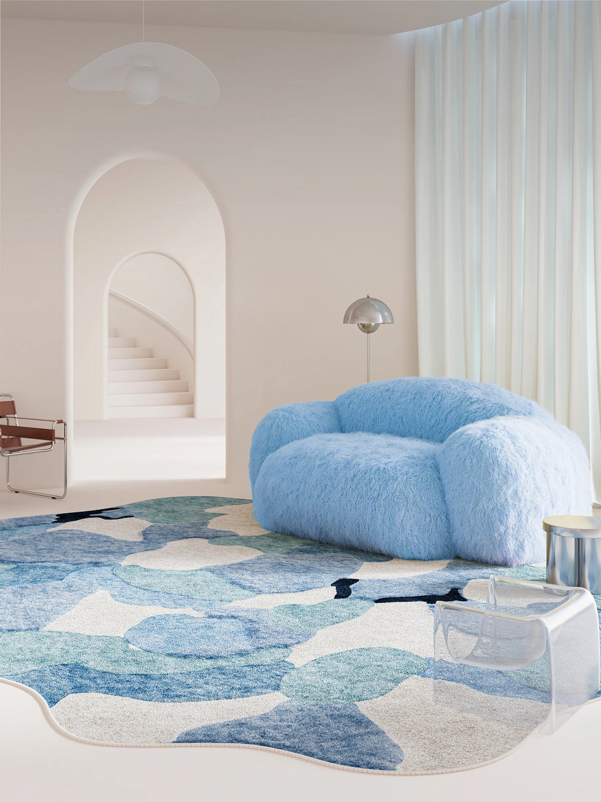 Irregular Shapes Bedroom Decor Carpet Large Size Carpets for Living Room Fluffy Soft Lounge Floor Mat Thick Washable Study Rug