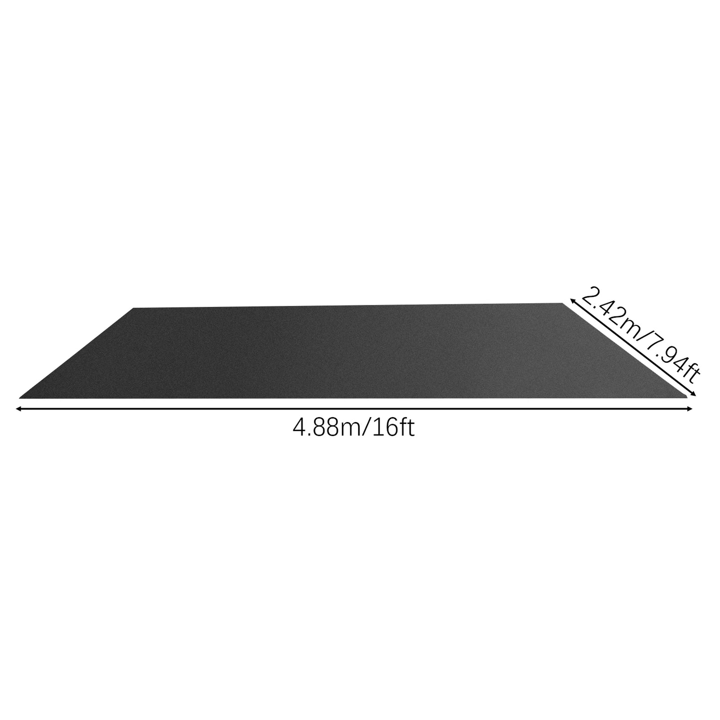 Waterproof Garage Floor Mat, Non-Slip Oil Resistant Pe Backing Mat For Garage, Workshop, Warehouse, Easy To Clean & Cut，Garage Floor Mat, Garage Non-Slip Mat, Floor Protection Mat