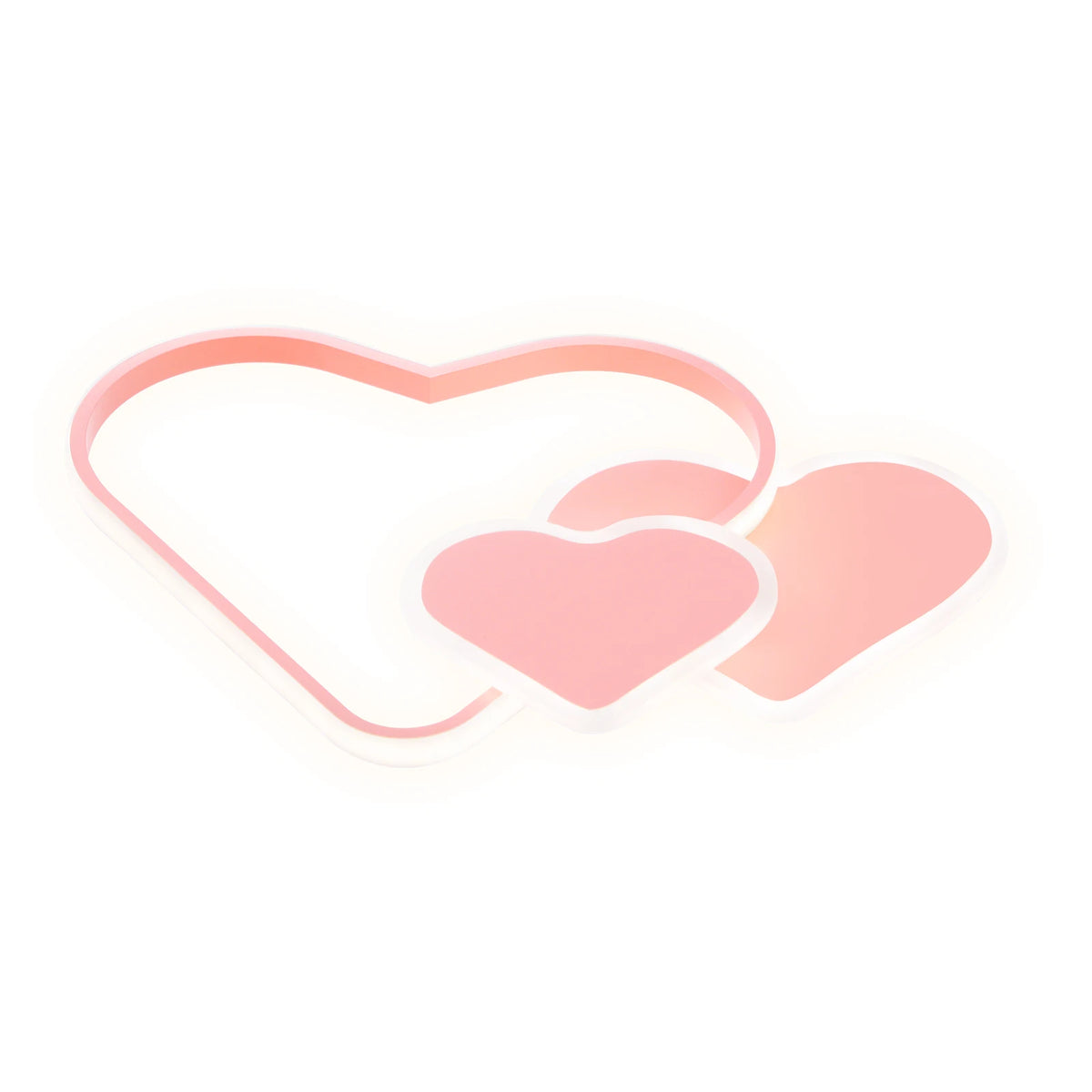 Heart Shaped LED Ceiling Light With Remote Control Dimmable Design