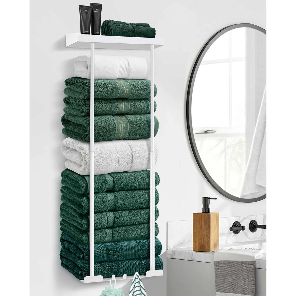 Bathroom wall mounted towel rack,bathroom decorative towel rack, towel hanging rack,roll towel storage,Bathroom Towel Holder