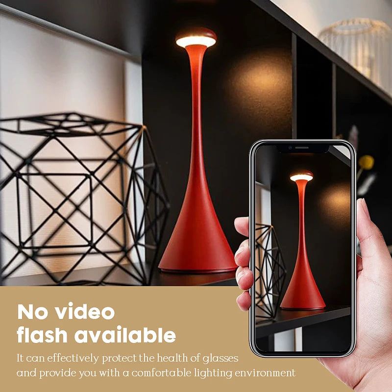 Feng Long Ye Aluminum LED Desk Lamp Touch Control Mushroom